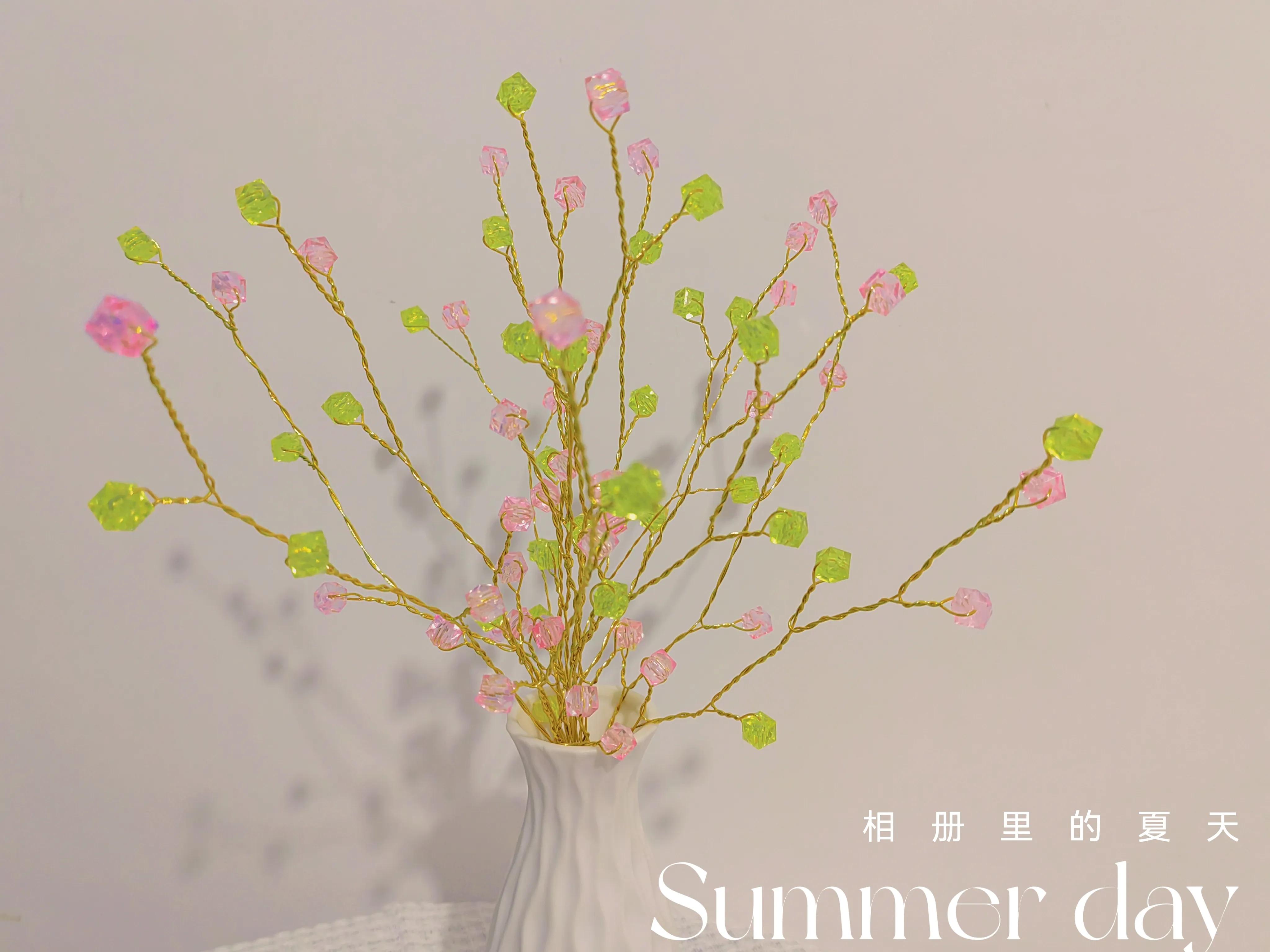 串珠花图片,手工串珠花图片