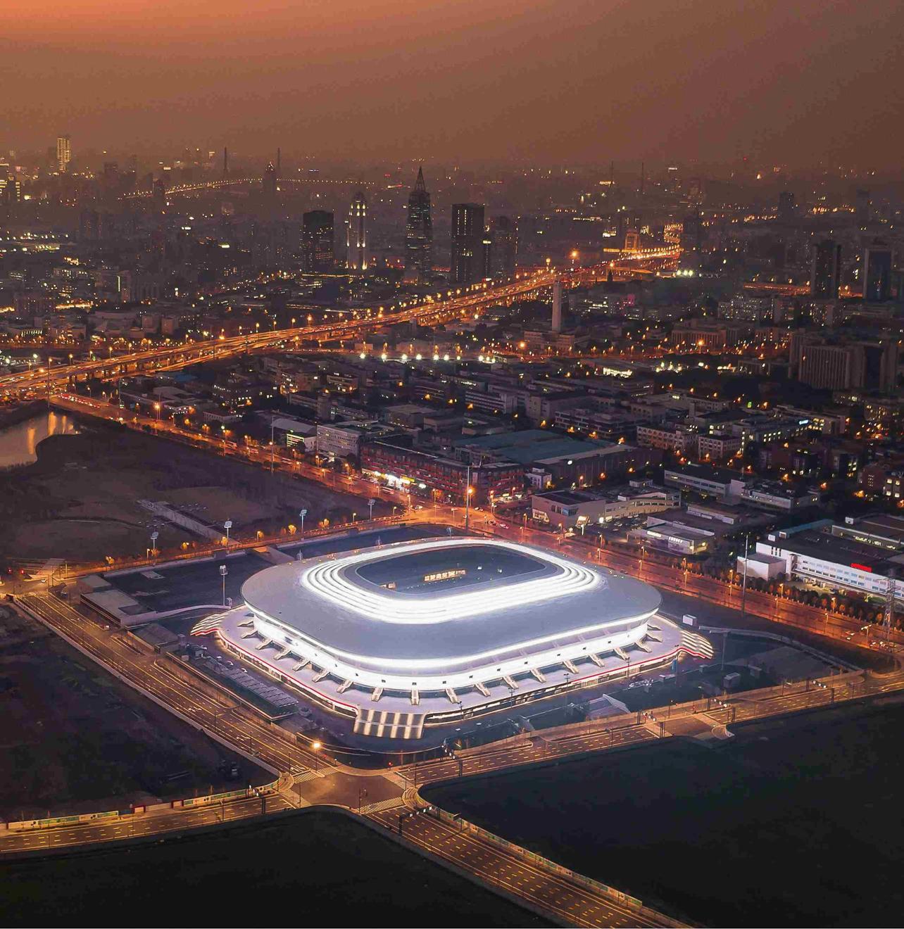 上海浦东足球场俯瞰图,上海浦东地标建筑名称