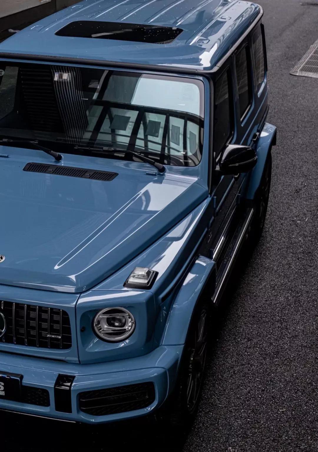 奔驰大g瓷器蓝g500,限量版磨砂红色奔驰大g