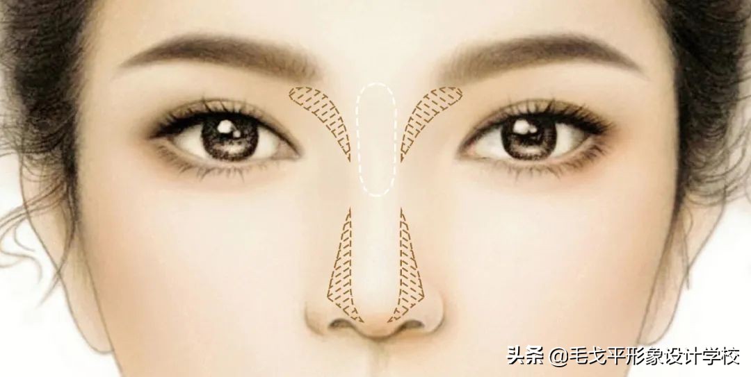 鼻影的万能画法,万能鼻子修容法