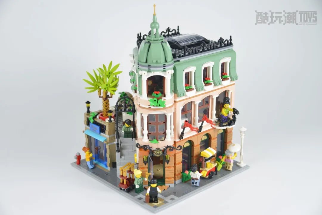 乐高街景巴黎转角内部细节,乐高转角精品酒店开箱视频