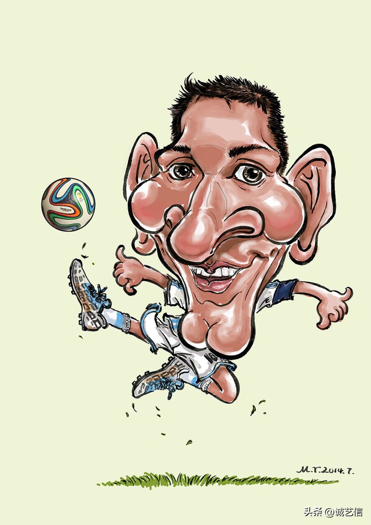 梅西拿着美洲杯来卡塔尔的漫画,梅西世界杯头像漫画