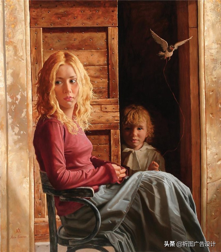 俄罗斯画家笔下的少女,俄罗斯油画人物写真