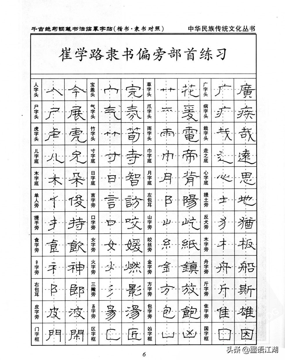 硬笔楷书临摹字帖作品,千古绝句楷书隶书对照