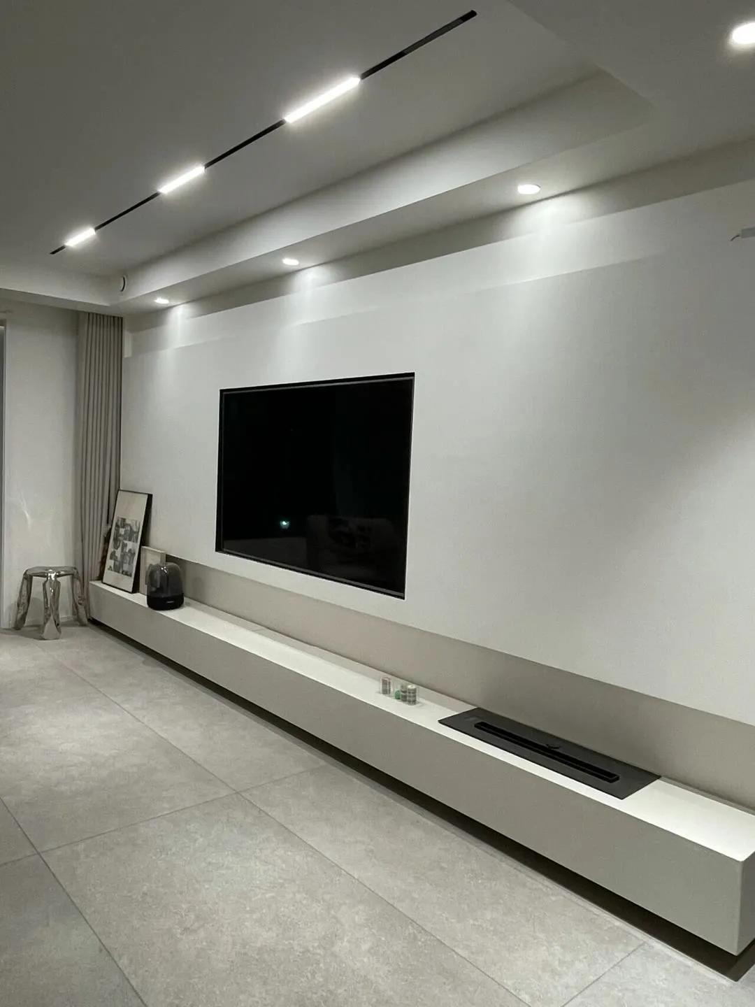 最流行格栅电视背景墙,30款背景墙