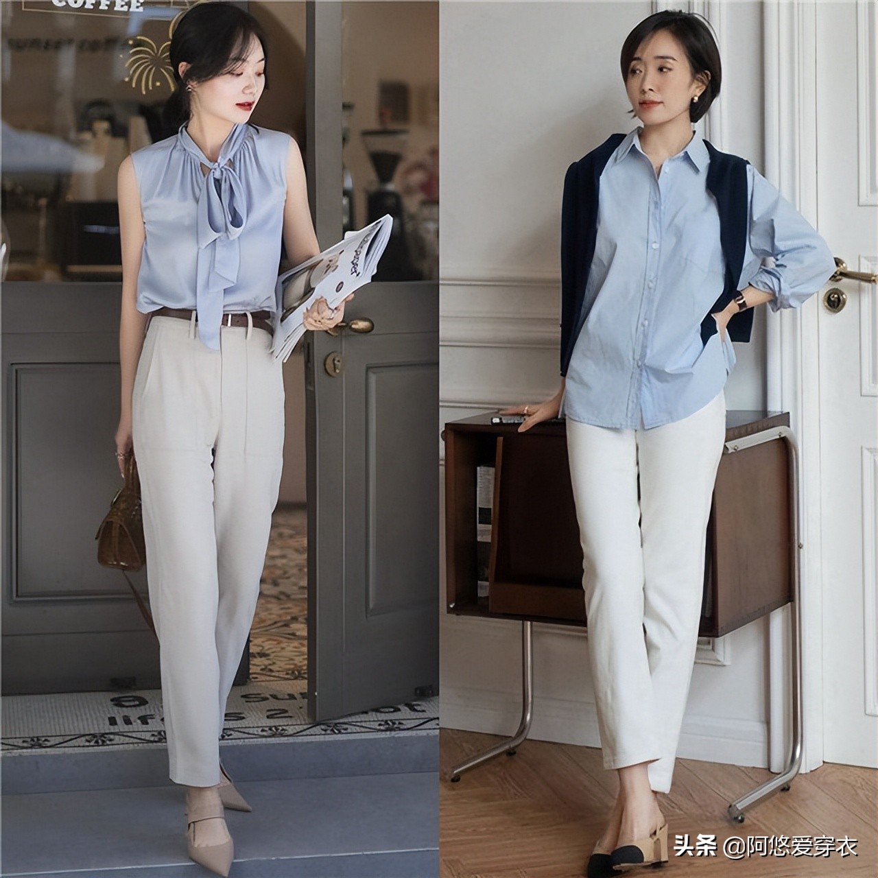 九分裤牛仔阔腿裤秋冬,显瘦阔腿裤推荐冬季九分裤