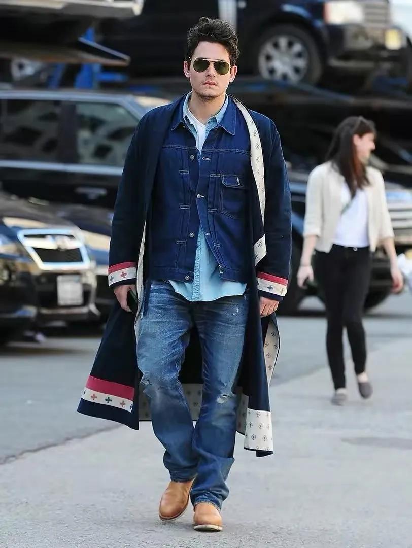 男士牛仔夹克怎么搭配,牛仔夹克春季穿搭男