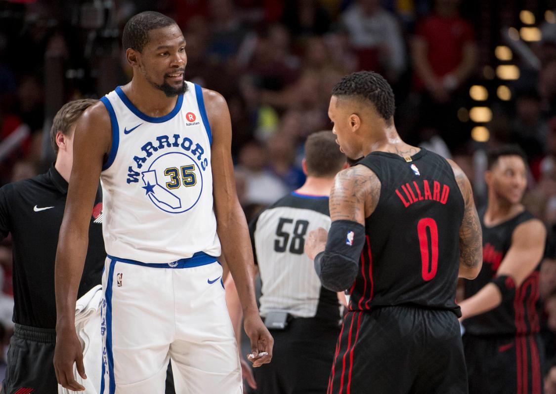 杜兰特联盟公认第一人,杜兰特心目中的前五队友