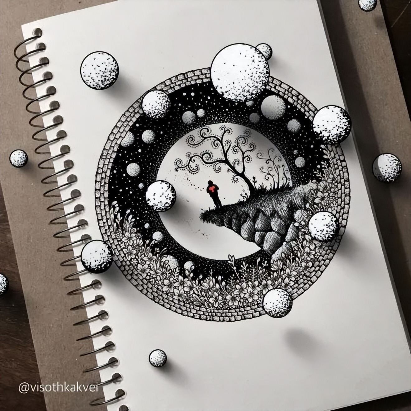 简单治愈强迫症画,让密集恐惧症非常难受的画