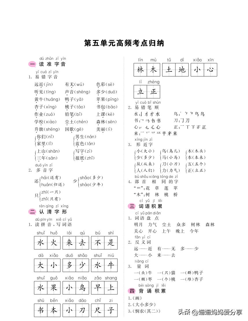 一年级重点知识点教学版,一年级拼音angengingong教学视频