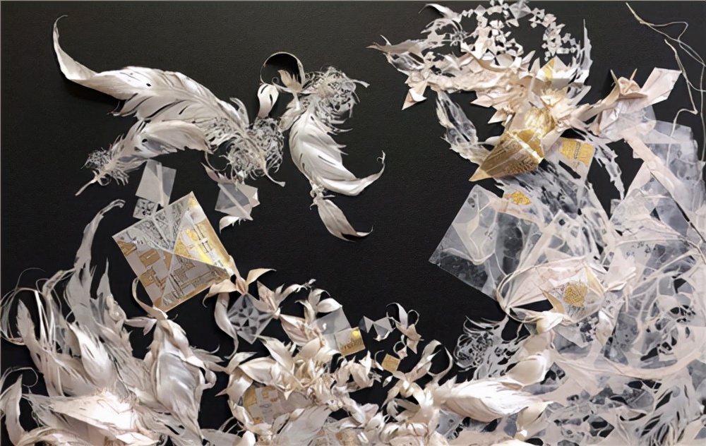 日本妹子把白纸刻成玻璃杯，连水珠都能看见，裸眼3D还能这么玩？