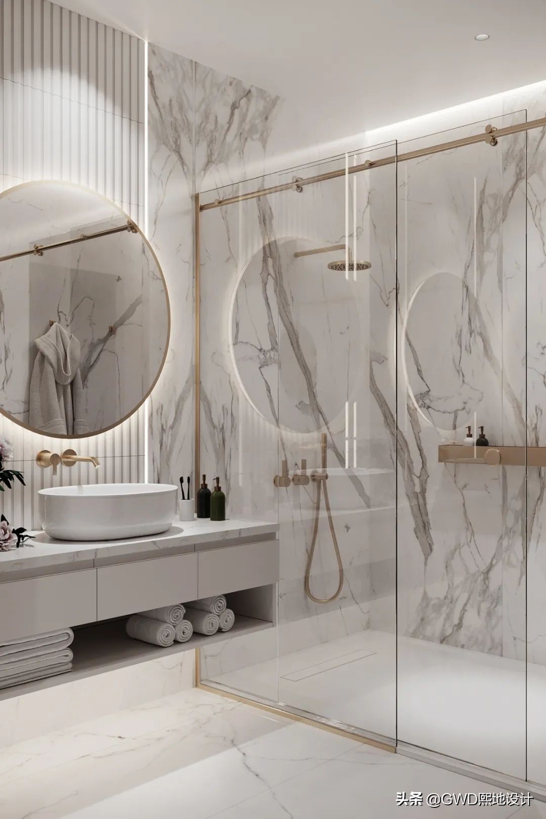 最美卫生间装修效果图,2021最火卫生间设计效果图