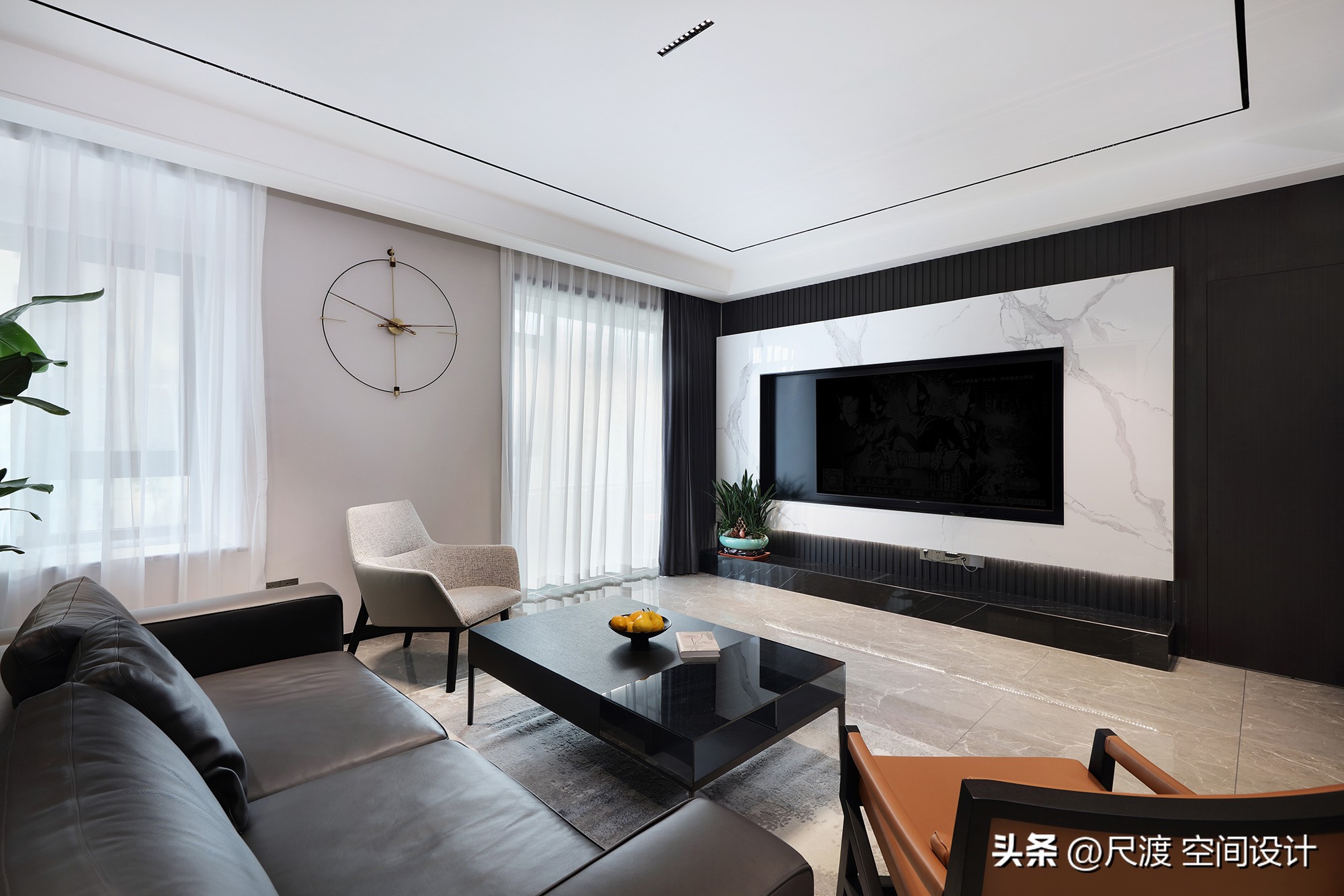 经典的黑白灰风格,高级耐看的极简黑白灰