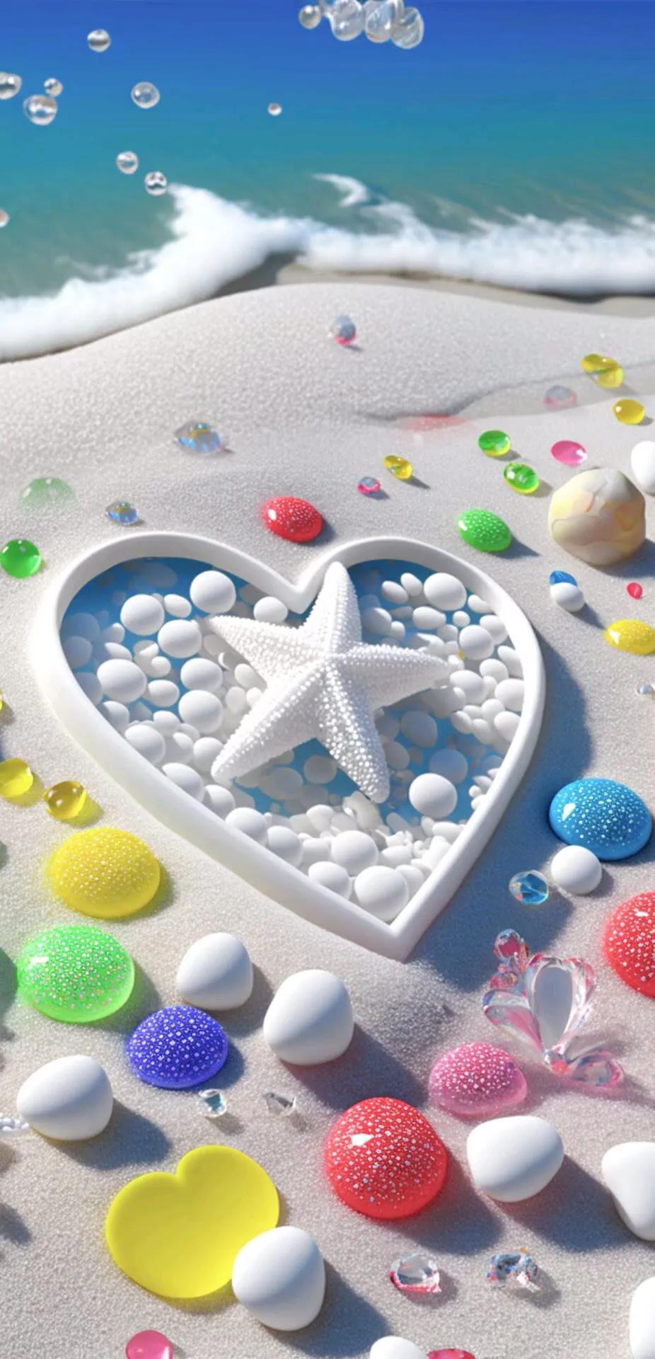 唯美心形壁纸高清图文,唯美爱心壁纸图片大全