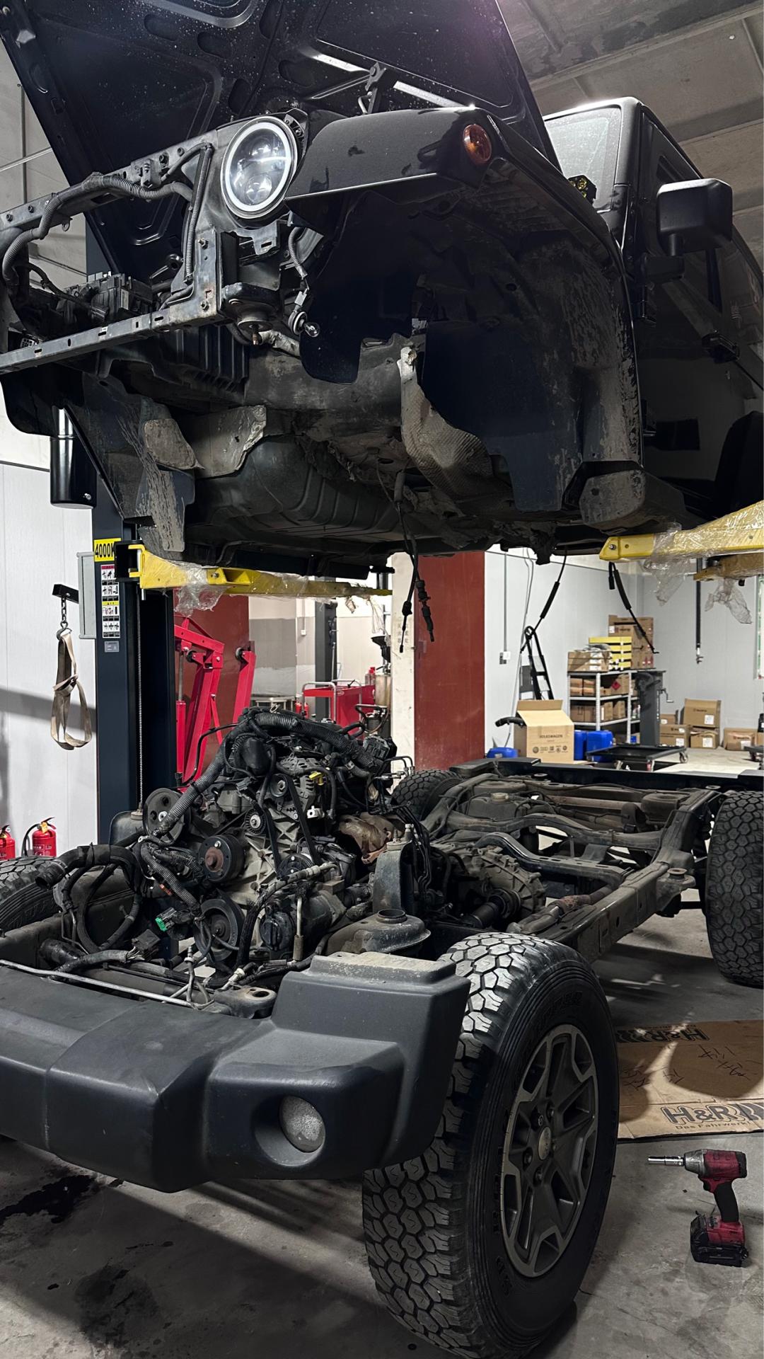 报废2.0t牧马人翻新,老款牧马人翻新大整备