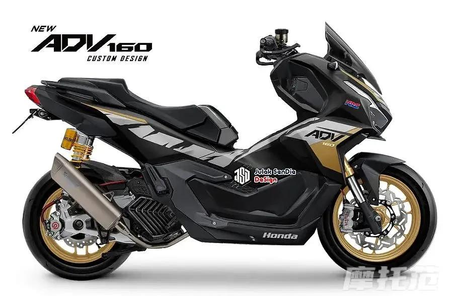 本田adv160续航多少,本田adv160踏板摩托车