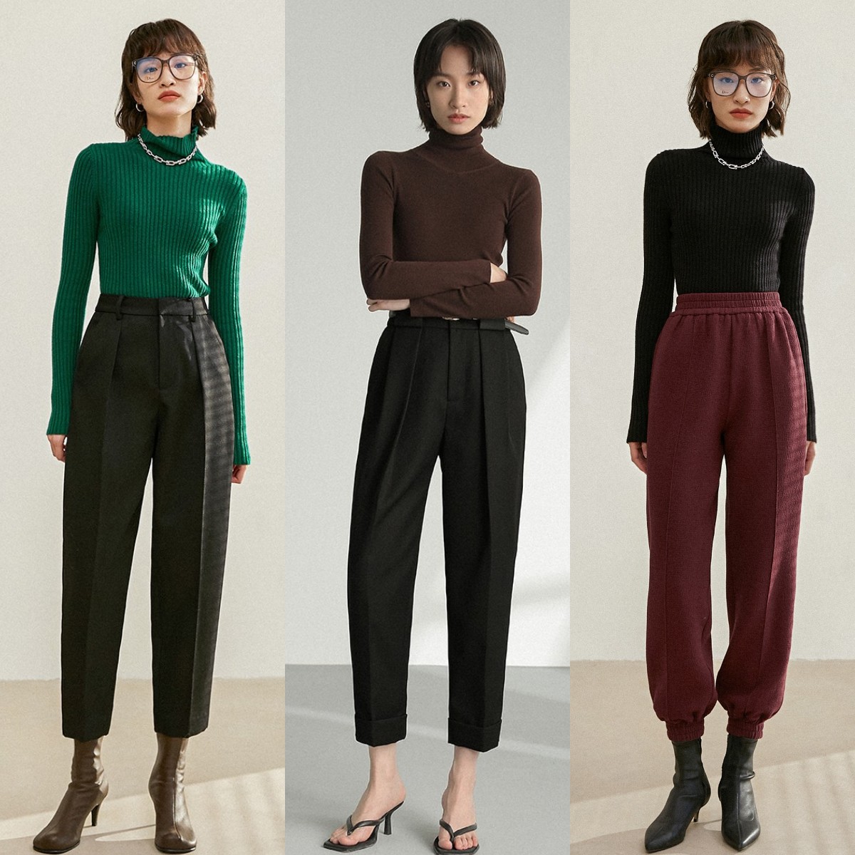 小个子穿搭秋冬9分裤,小个子穿搭技巧八分裤