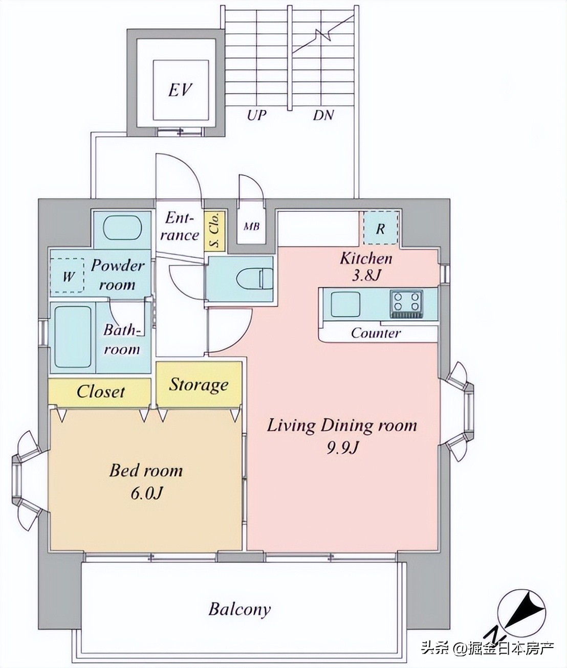 东京港区名门大学旁1LDK公寓，表参道时尚区960米，年收租超11万