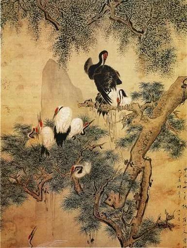 花鸟山水古画图片大全,中国名画山水画花鸟画