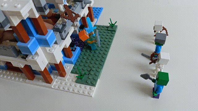 坏雪玩哥斯拉积木,坏雪玩乐高积木