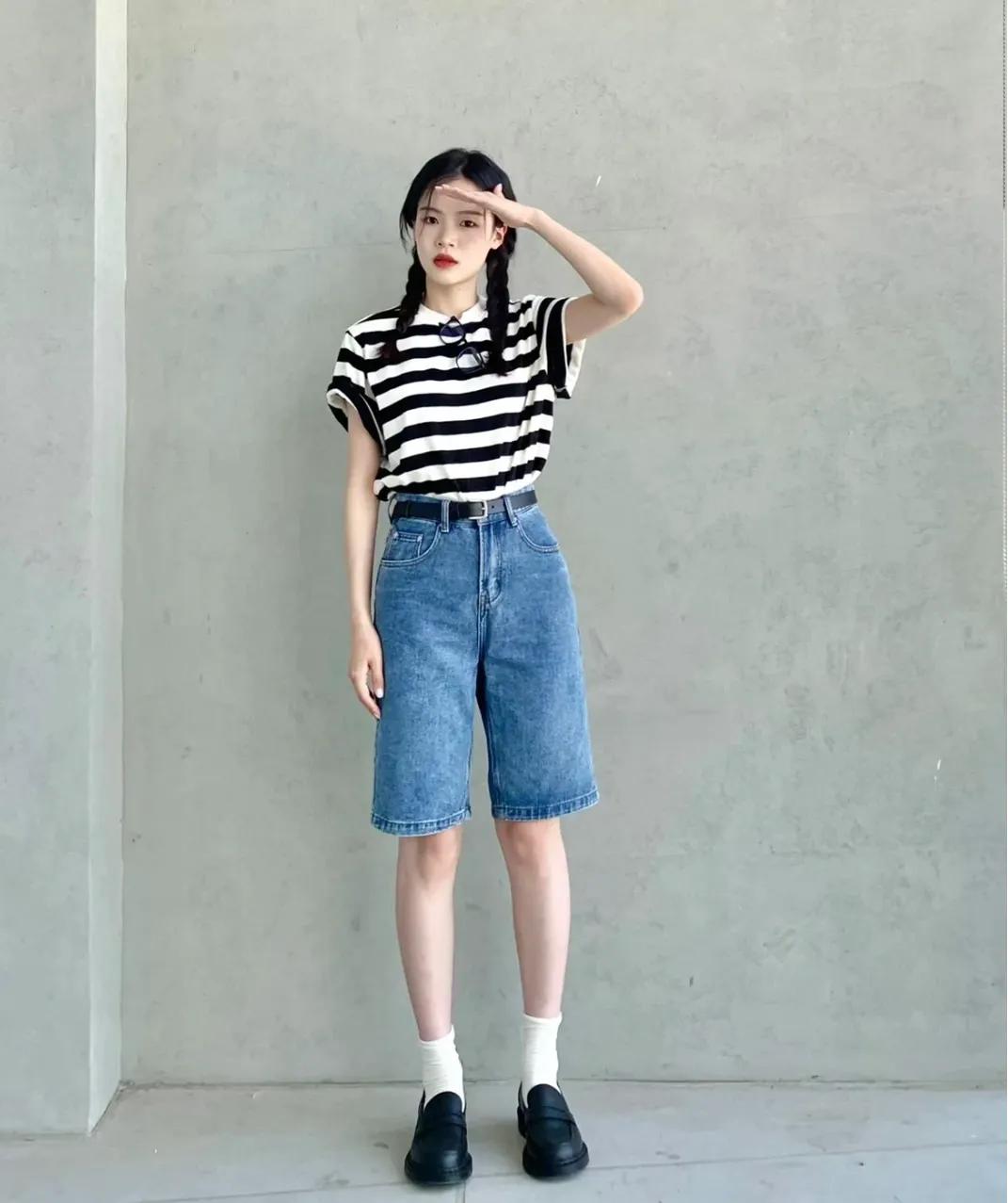 20组牛仔短裤穿搭示范：实穿又百搭好看又好学