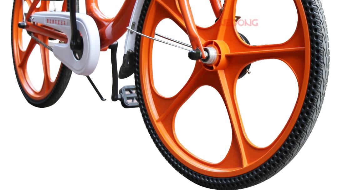 共享单车都是实心轮胎吗,电动共享单车实心胎