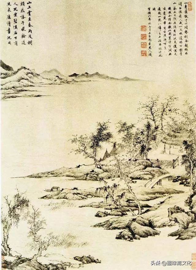 山水画欣赏圆形,山水画欣赏