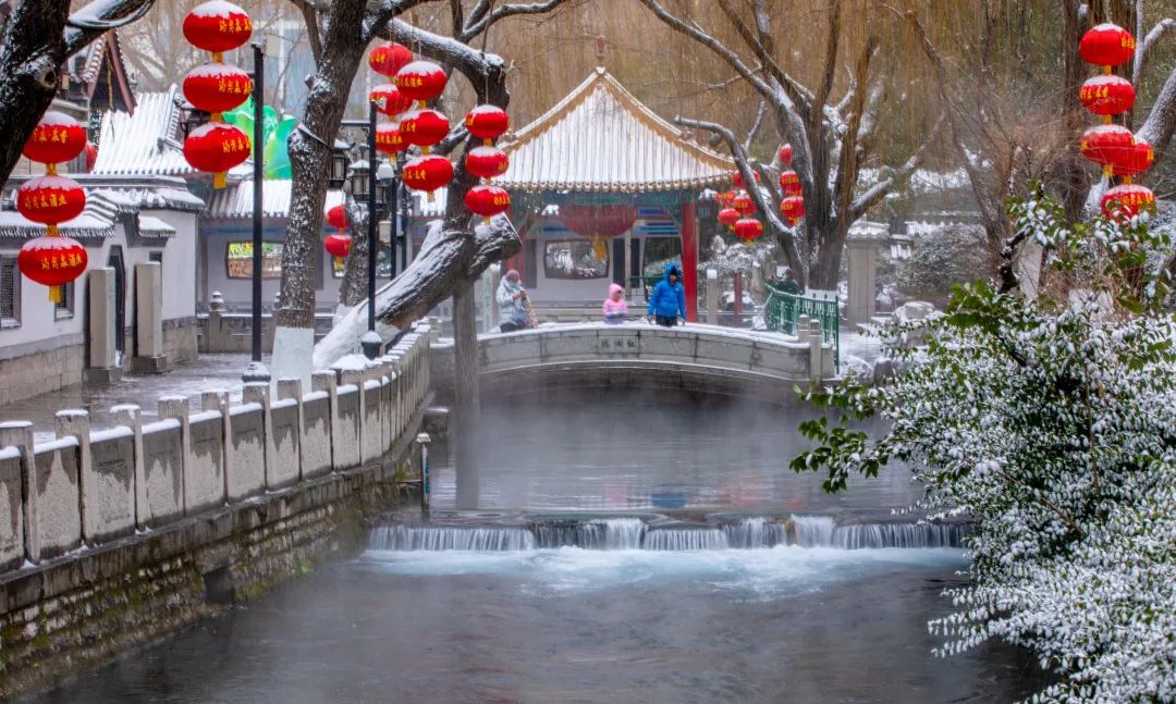 冬天的济南美丽雪景,济南的冬天平常与不平常的冬景
