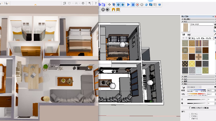 草图大师渲染教程vray效果图,草图大师客厅渲染效果图