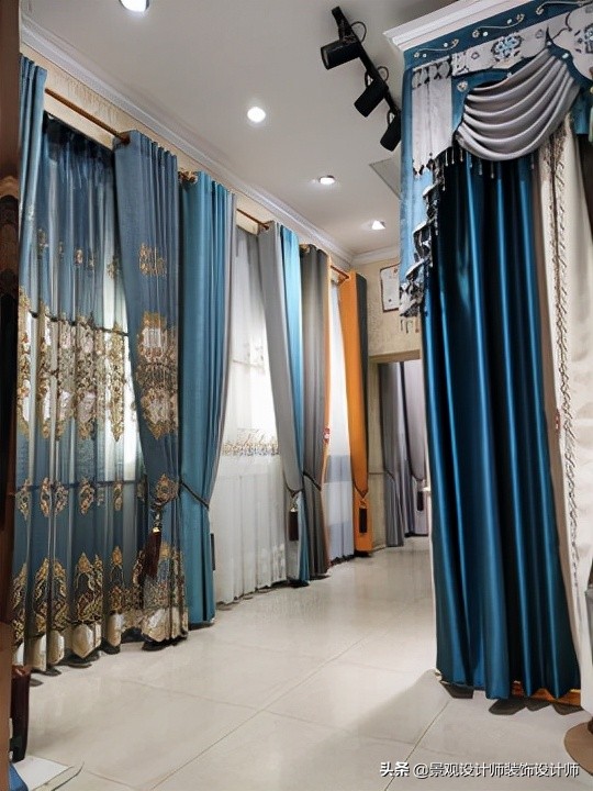 窗帘壁纸店装修,广州窗帘店设计案例图片