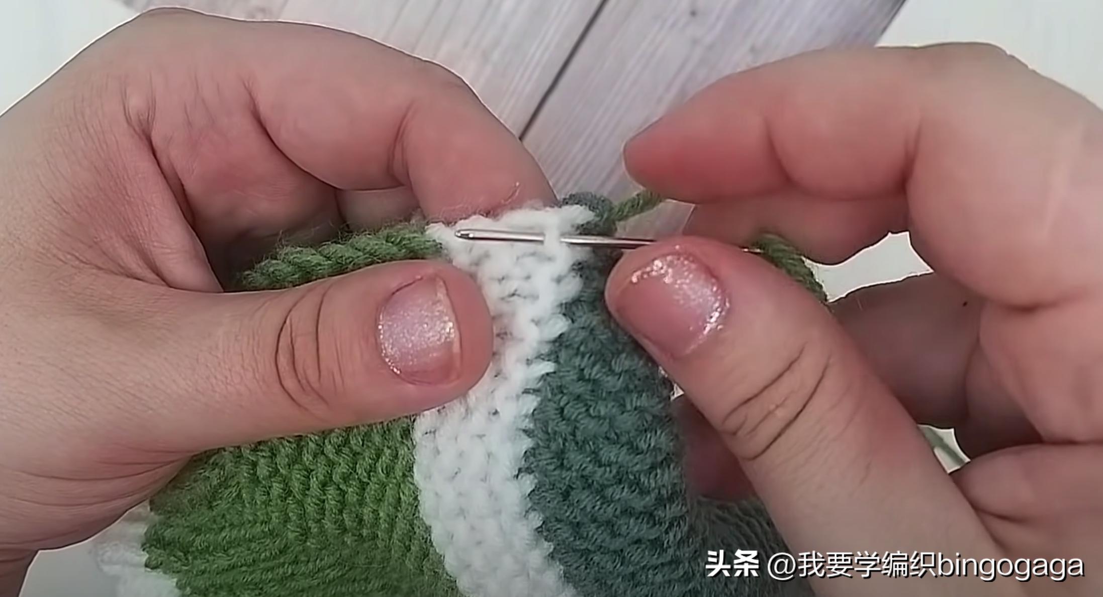 一片式毛线袜的织法,一片式织袜子