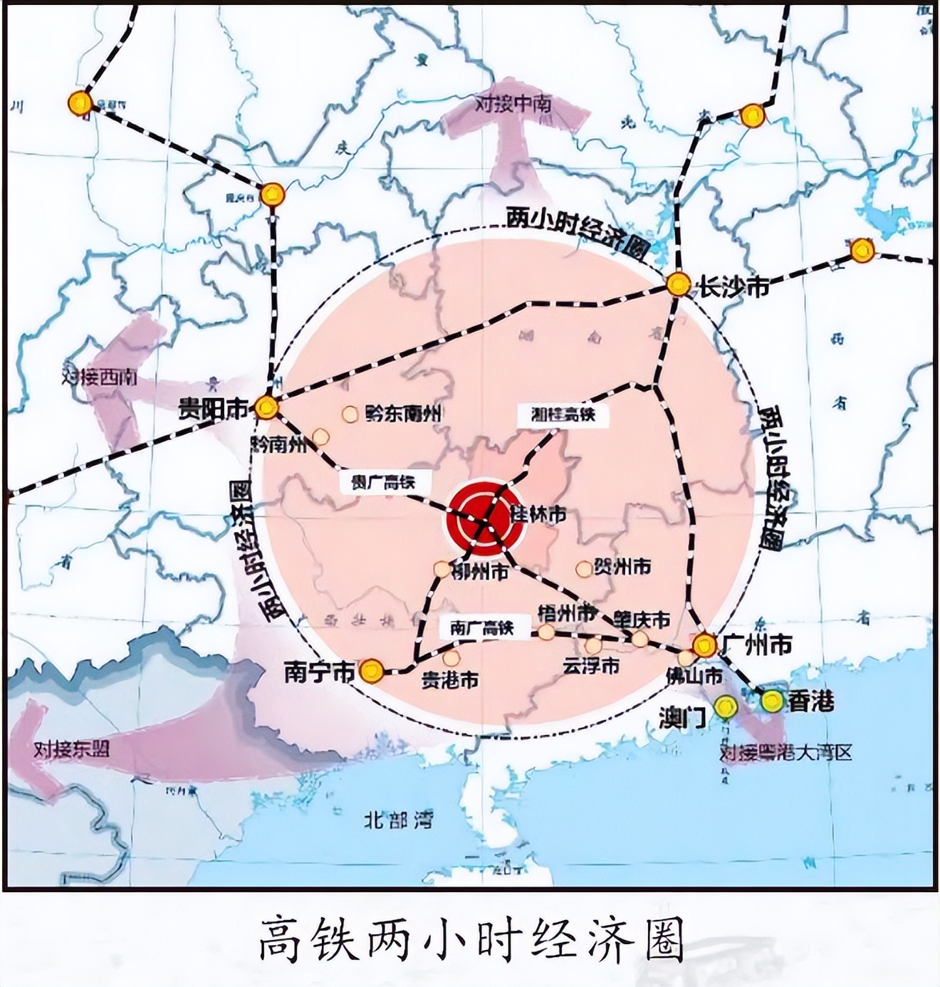 桂林铁路枢纽总图,桂林新南高铁站建设