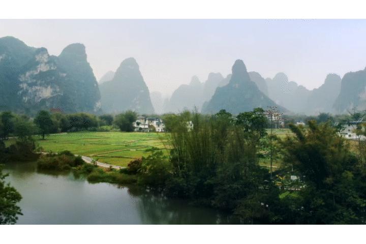 明仕田园风景区国庆节风景,广西明仕田园之旅