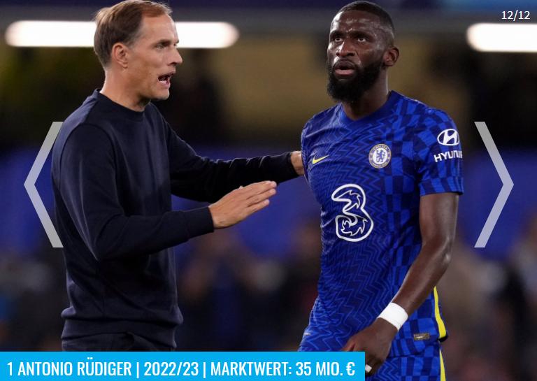 德转中场球员身价排行榜2022,德转预测切尔西阵容