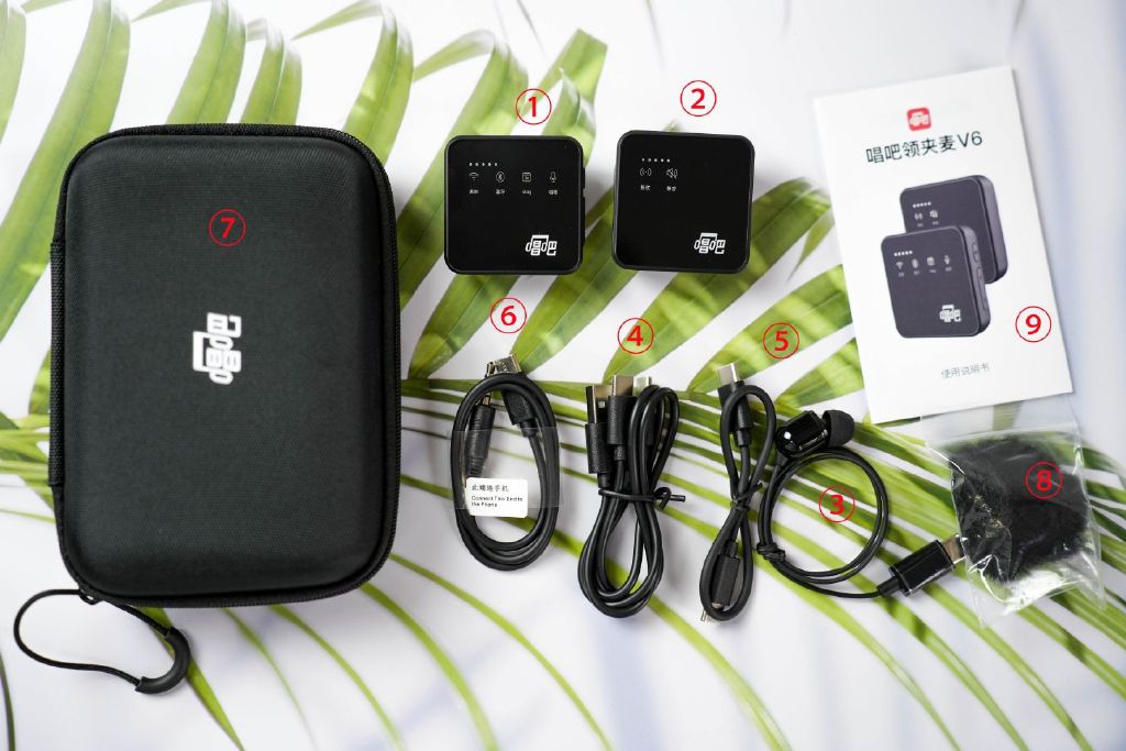 唱吧v6无线领夹麦克风直播唱歌,唱吧领夹麦v6介绍