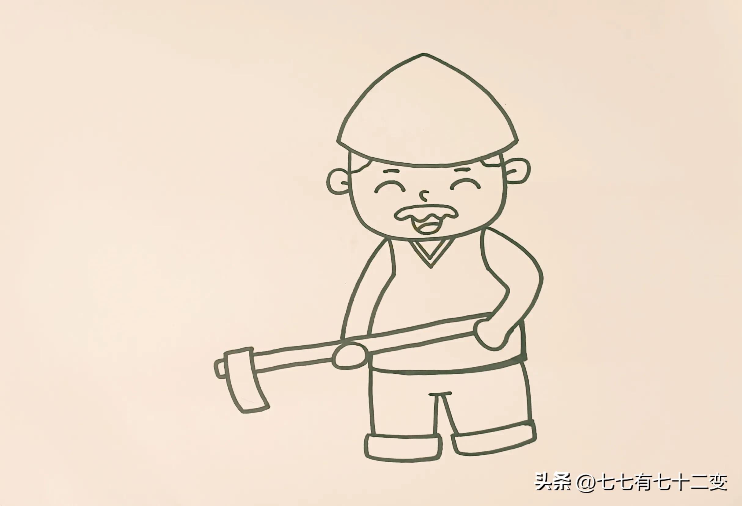 五一劳动节的诗配画怎么画,五一劳动节在田间画的画