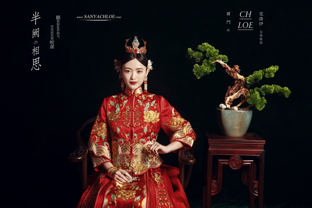 春节婚纱照推荐,新中式过年婚纱照