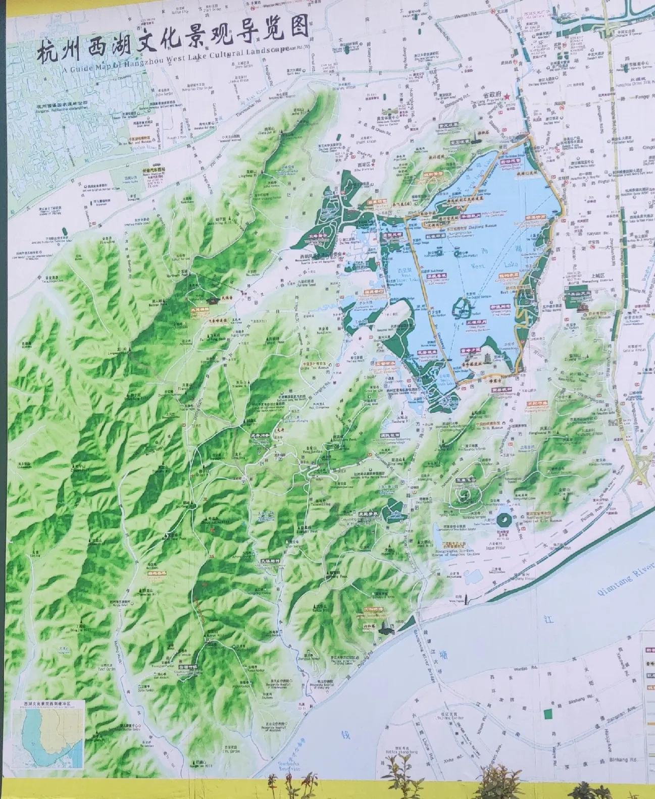 曲院风荷和苏堤断桥的位置,走遍西湖旅游攻略