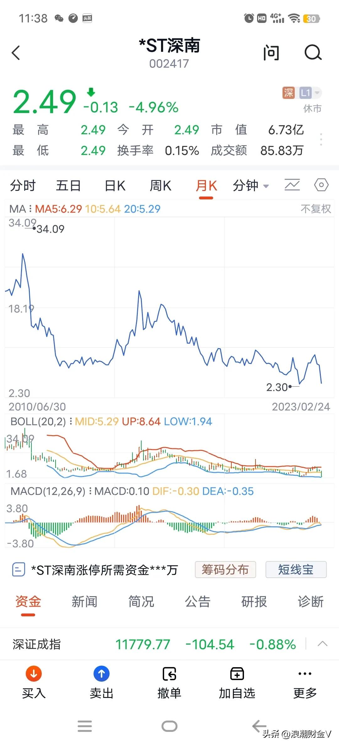 多个连续涨停板后跌停回调,几个涨停后又连续两个跌停