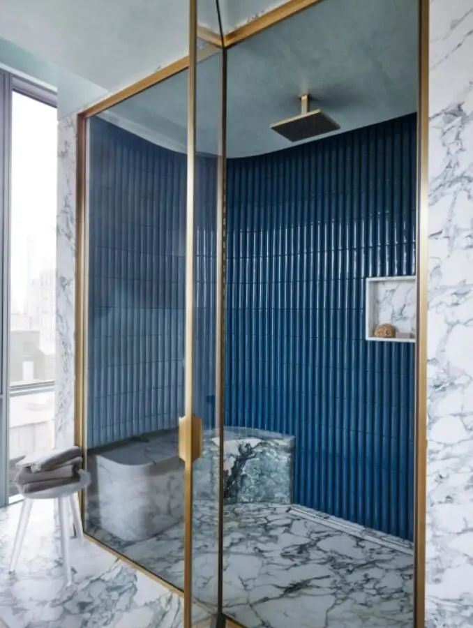 大理石设计案例,大理石浴室效果图大全