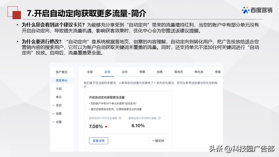 百度搜索推广优化中心产品介绍
