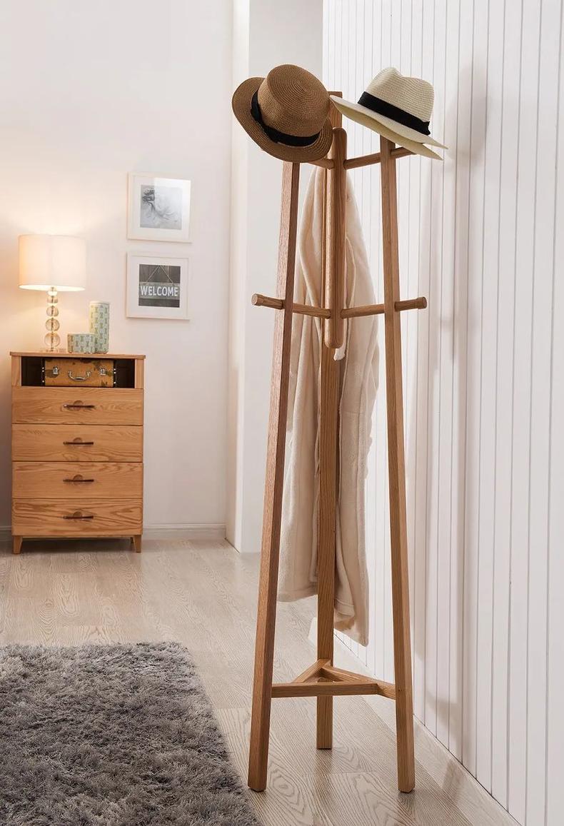 衣帽架怎么摆最合适,别致优雅衣帽架