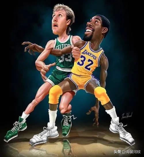 nba75大球星拉里伯德出场,nba75大巨星约翰逊