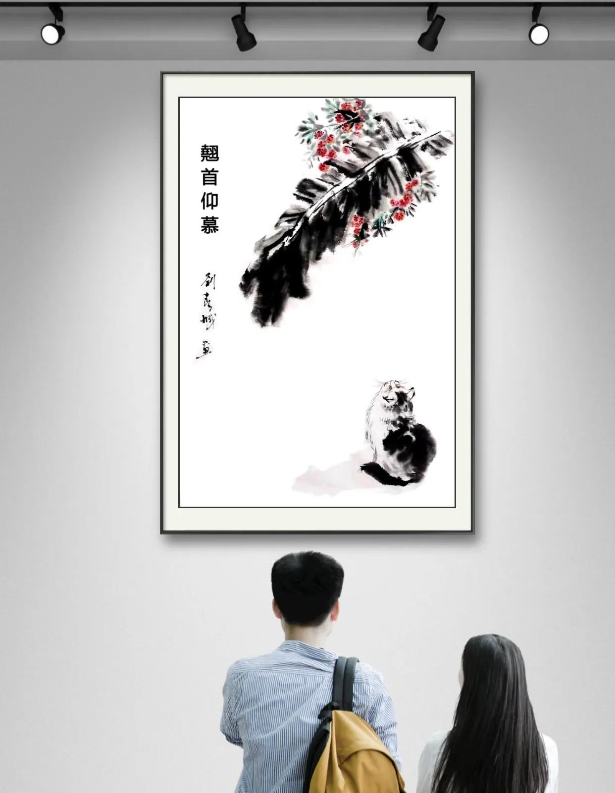 听障画家,刘春城国画作品