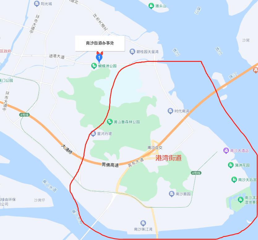 广州市南沙区港湾街道办,南沙港湾最新规划