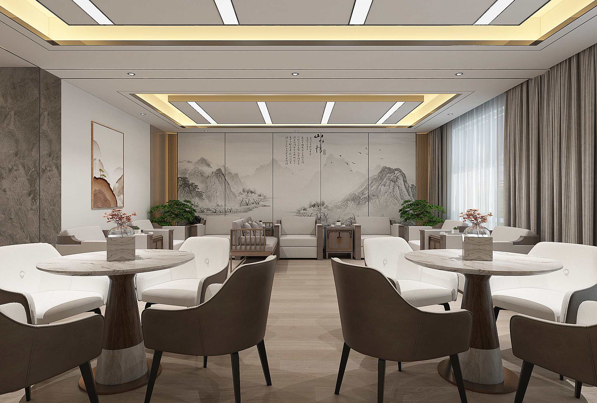 银川办公室设计装修公司|银川万熙服饰办公室设计装修方案鉴赏