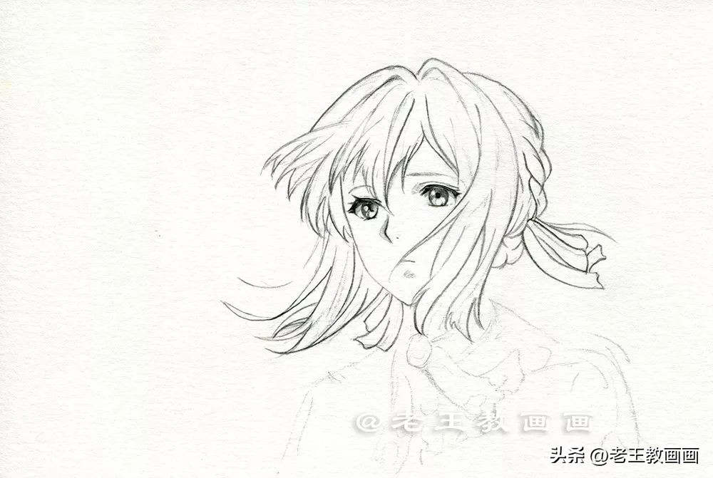 一分钟学会如何画漫画人物,漫画人物零基础入门教程头发