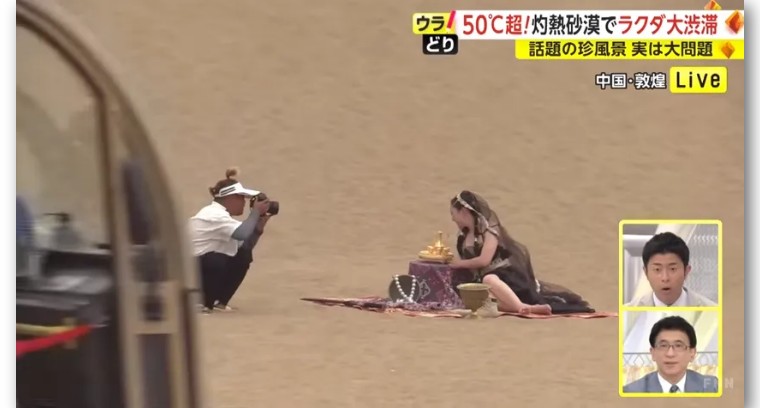 日本记者敦煌堵骆驼,日本记者直播连线冰墩墩