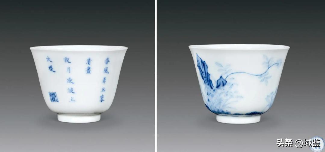 康熙官瓷十二花令杯欣赏,官窑康熙五彩十二花神杯价格