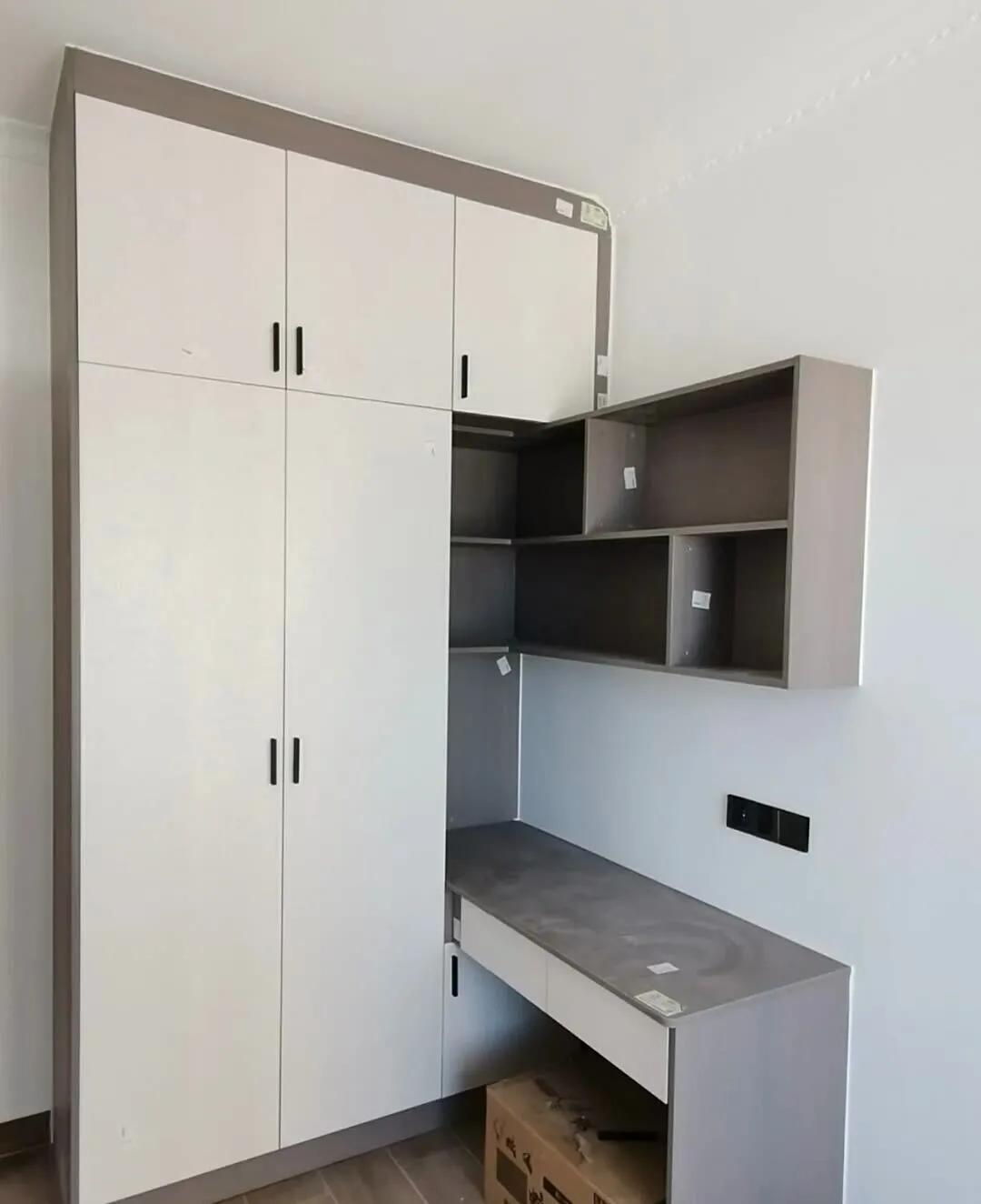 书桌衣柜一体180,儿童房定制书桌衣柜一体